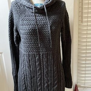 Athleta Merino wool cable sweater dress